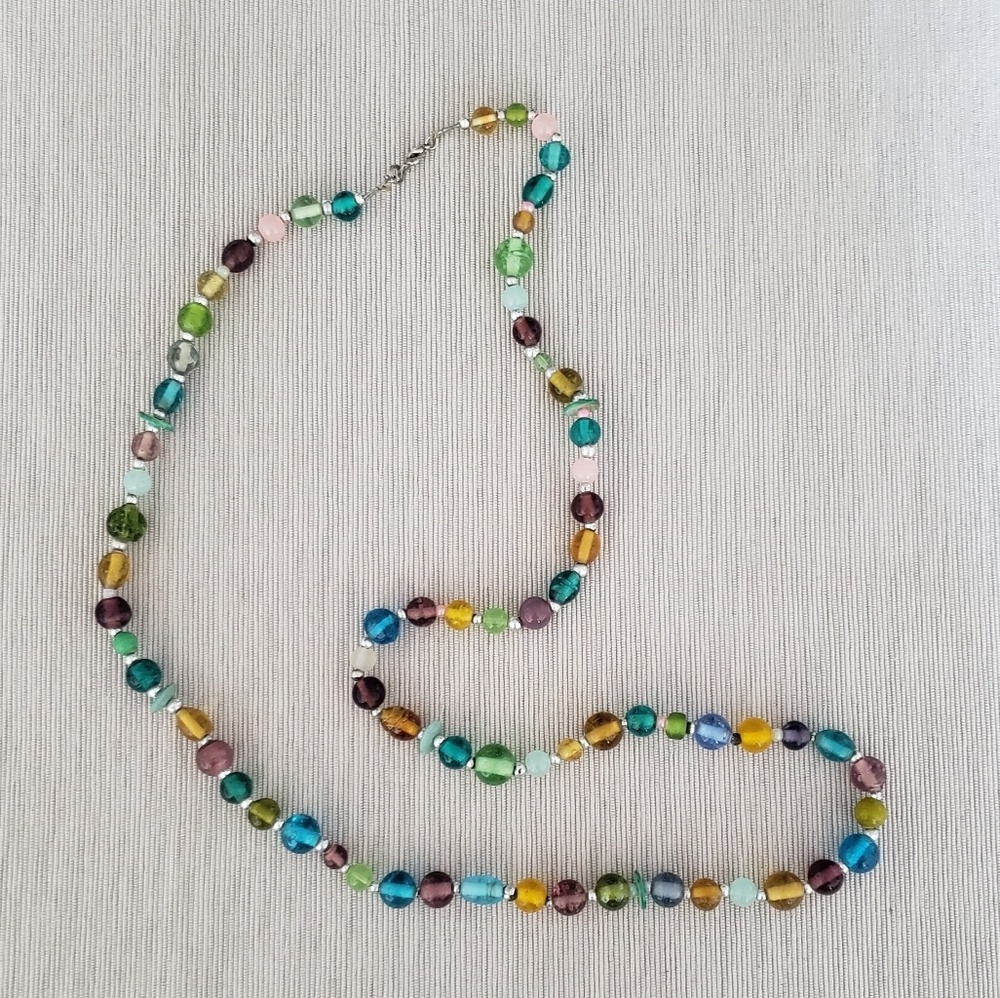 Glass beaded necklace